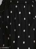 Rayon printed long kurti with palazzos, three-quarter sleeves, Indian women's traditional outfit