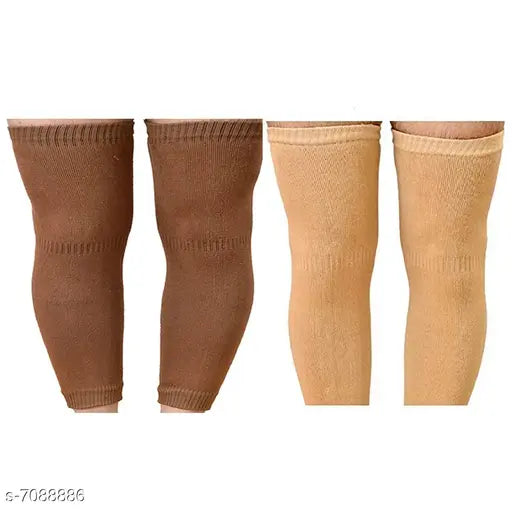Brown wool knee cap, 3m length, 5mm wide cuff