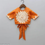 Taffeta silk embroidered girls lehanga cholis, vibrant Indian cultural heritage