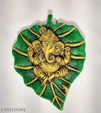 Metal Ganesh Ji Wall Hanging for Vastu, 3cm x 14cm x 19cm, Indian artisan crafted