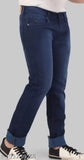 Dark blue denim men's slim fit jeans