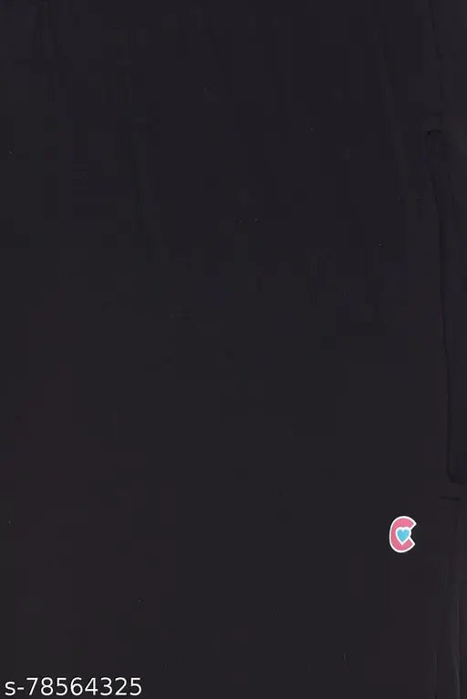 Plus size cotton track pants in navy blue for women and girls, available in 3xl, 4xl, and 5xl