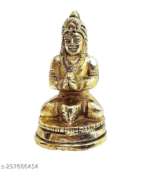 Brass MAHAKAL ARTWARE Maa Parvati small idol (100GM), traditional Indian deity for Rudrabhisekha Sawan