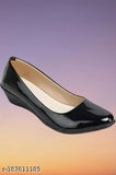 Synthetic patent leather women's ballerinas - stylish belly shoes in attractive sizes (IND-3 to IND-9), origin India