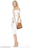 Tan zip dress with strap shoulder detail