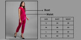 Pink velvet cap sleeves jumpsuit, comfortable women's partywear by Elizy India