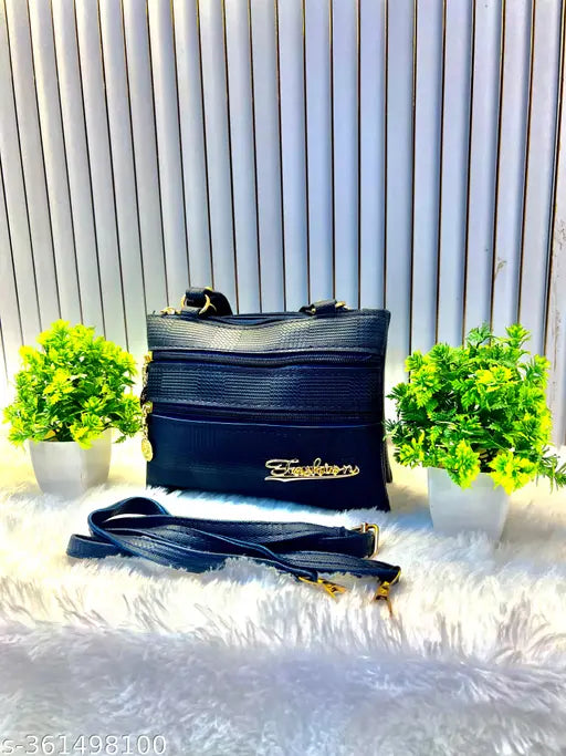 Black leather blue selling bag womens accessories fashionable tote