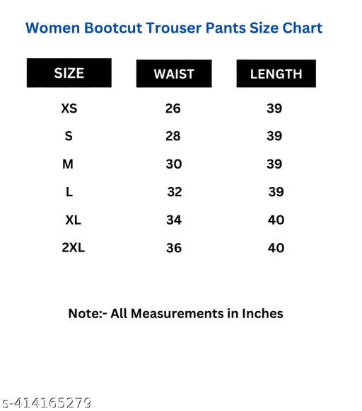 High waist bootcut cotton lycra pants for women, available in multiple sizes and colors. Combo of 2 offers versatility for various occasions
