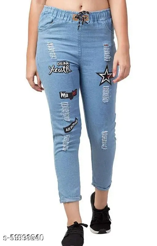 Cotton printed net Ameeha Women's Jeggings (size 28, 30)