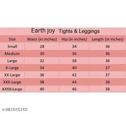 Black polyester Earth Joy workout leggings for women, ideal for yoga and gym sessions