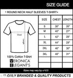 Short sleeve cotton printed t-shirt tee from Veronica Elegants, trendy fashion top