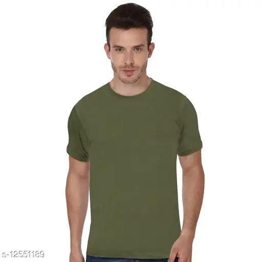 Men's cotton plain half sleeves t-shirt in multiple sizes, featuring printed net pattern