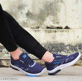 Dark sports shoes with white soles and light blue accents, suitable for kids or casual wear