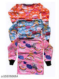 Woolen Kids Winter Wear Set: Long sleeves, printed net design, pack of 3 for 0-6 Months