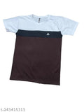 Trendy lycra men's t-shirt by HAKSH LIFESTYLE, short sleeves, printed design on neutral background