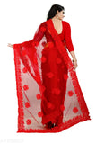 Attractive Kashvi saree in net fabric with embroidered pattern, free size, originating from India