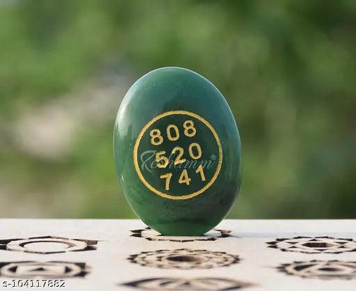 Green Jade Zibu Crystal Stone Coins - Attract prosperity, wealth, and good luck. Natural, non-synthetic cabochon oval shapes (2pcs). Indian origin