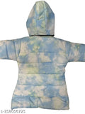 Boys and girls hoodie, blue tie dye pattern