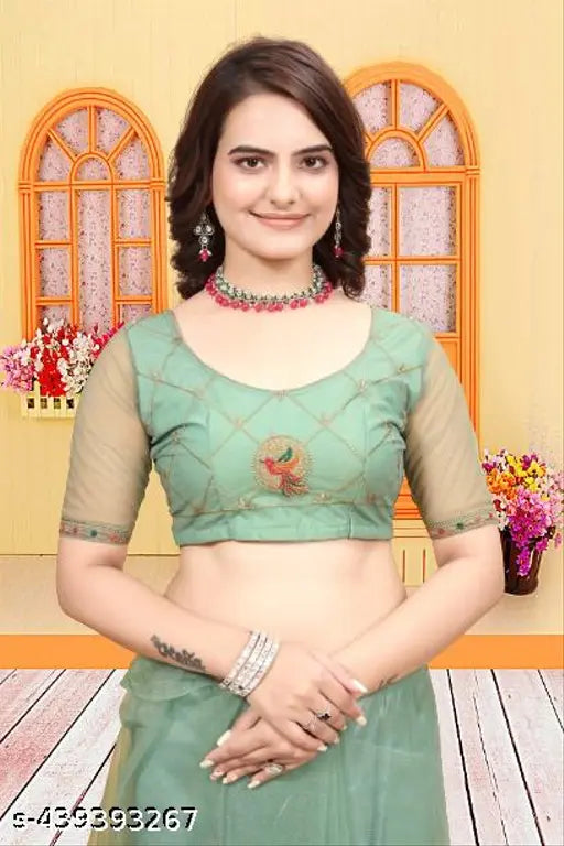 Luxurious embroidery saree with diamond work, Indian hand-crafted net fabric, single free size (L/5.5m S/0.8m)