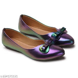 Pu leather slip-on NX Footwear Ballies, elegant women's shoe with unique design and comfortable sole, size IND-3 to IND-8, made in India