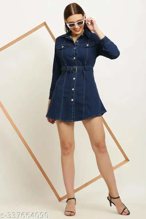 Denim long-sleeve solid, men's or women's jeans from India