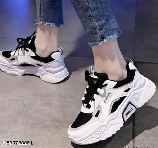 NN Shoes Kids Girls Mesh Black Fashion Casual Sneaker Shoes