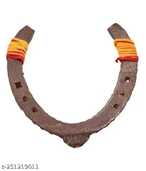 Black metal horse shoe, traditional Indian Asli Kaale Ghode Ki Naal for Vastu compliance