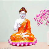 Polymarble meditation Buddha statue, resin figure 8cm x 15cm x 20cm for home decor gifting
