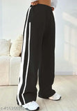 Western wear casual funky trouser pant for women girls bellbottom loose fit