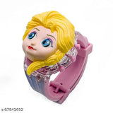 Blue Eyes Frozen kids watch in pink box with music pack and pink strap