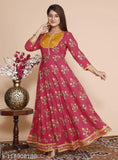 Rayon cotton anarkali kameez for women, full frill, ethnic design, versatile style, all occasions