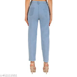 Trendy skinny mid-rise denim jeans for women and girls