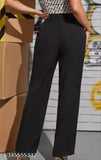 Black trouser, high waist