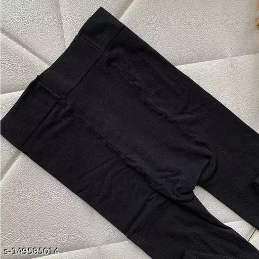 High-waist stretchable nylon pantyhose in sizes 24-28 inches, opaque and almost non-transparent for women's formal and casual wear