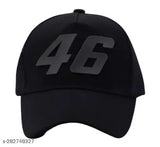 Black nylon baseball cap, solid pattern, onesize pack of 2 from India