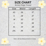 Women's cargo pants combo set in two sizes, waist 26 - 38 inches