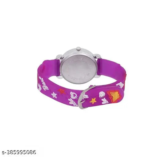 Digital watch with pink band for kids, suitable for both boys and girls, water-resistant, under 99