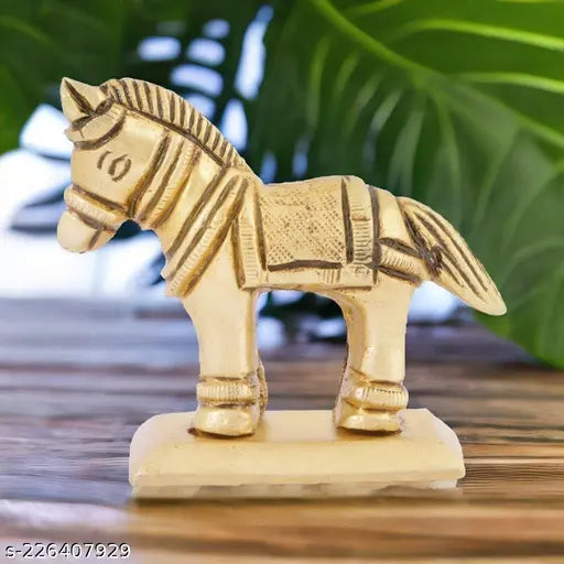 Brass rearing horse statue, exquisite detail, home decor item, premium brass craftsmanship