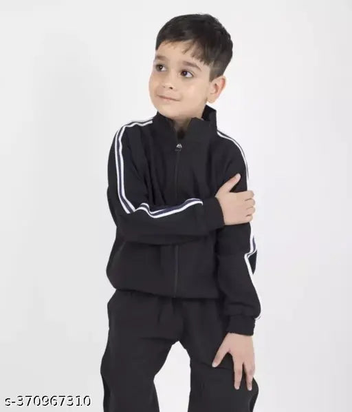 Black lycra winter jacket, black stripes on sides