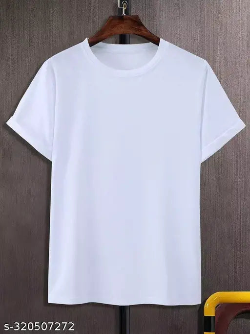 TRKSUT solid net polyester men's t-shirt, XL size with short sleeves, best price in India from manufacturer
