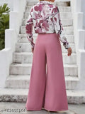 Long sleeved printed net Lycra top and bottom set for women, available in sizes S-XL, made in India