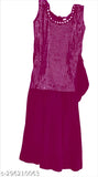 Girls' festive party Kurta Pyjama & Dupatta Set in embellished Georgette, sleeveless, vibrant colors for Indian partywear