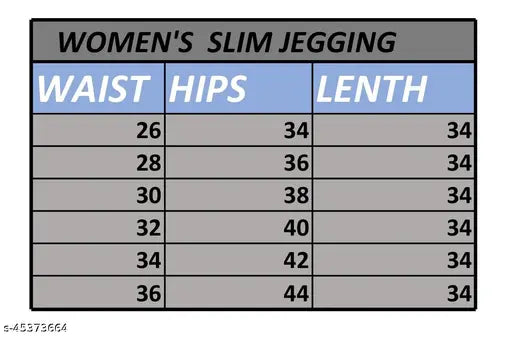 Cotton blend printed net women's slim fit jeggings pack of 4 (size 26-36), ideal for everyday wear with a t-shirt or shirt