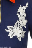 Cotton blend printed net dresses for girls, three-quarter sleeves, sizes from 2-3 to 10-11 years old, made in India