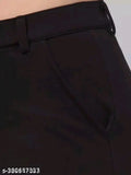 Women's cotton blend solid cargo pant, size 26 (waist 26in, length 37in), made in India