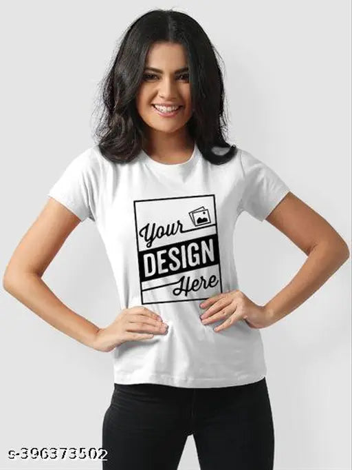 Personalized Tshirts Customized Printed Photo Text Round Neck Half Sleeve T-Shirts for Girls, Boys, Men, Women