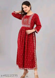 Unique Rayon Naira Kurti, printed combo, three-quarter sleeves, suitable for summer occasions, India origin