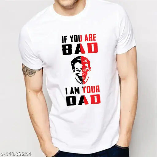 Indian-made polyester short sleeve men's t-shirt with printed pattern, size [size]