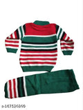 Woolen striped sweater for baby - warm and cozy winter wear in 0-1 years, made in India
