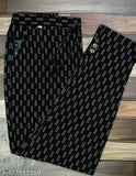 Cotton printed suit pants